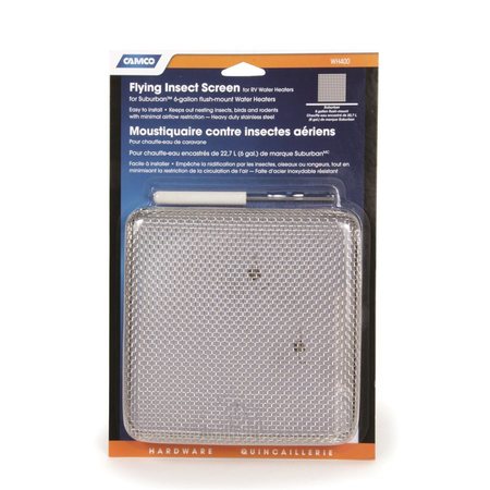 CAMCO FLYING INSECT SCREEN-WH400, SUB 6 GAL FLUSHMOUNT, BLISTER 42151